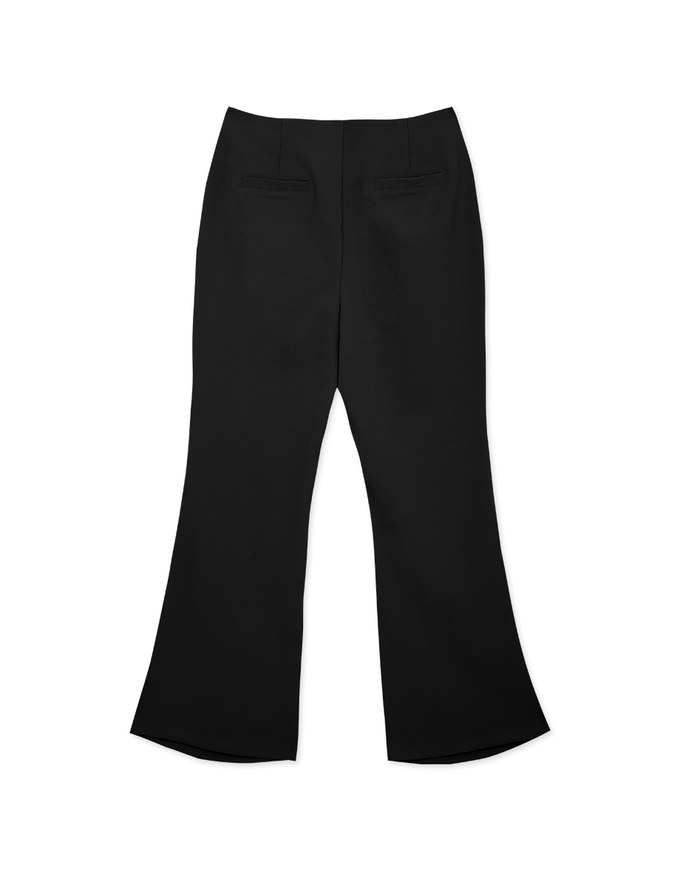 Regular Length High Waist Flared Trousers