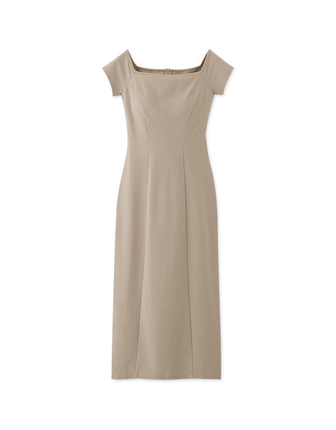 Cooling Bra Off Shoulder Maxi Dress