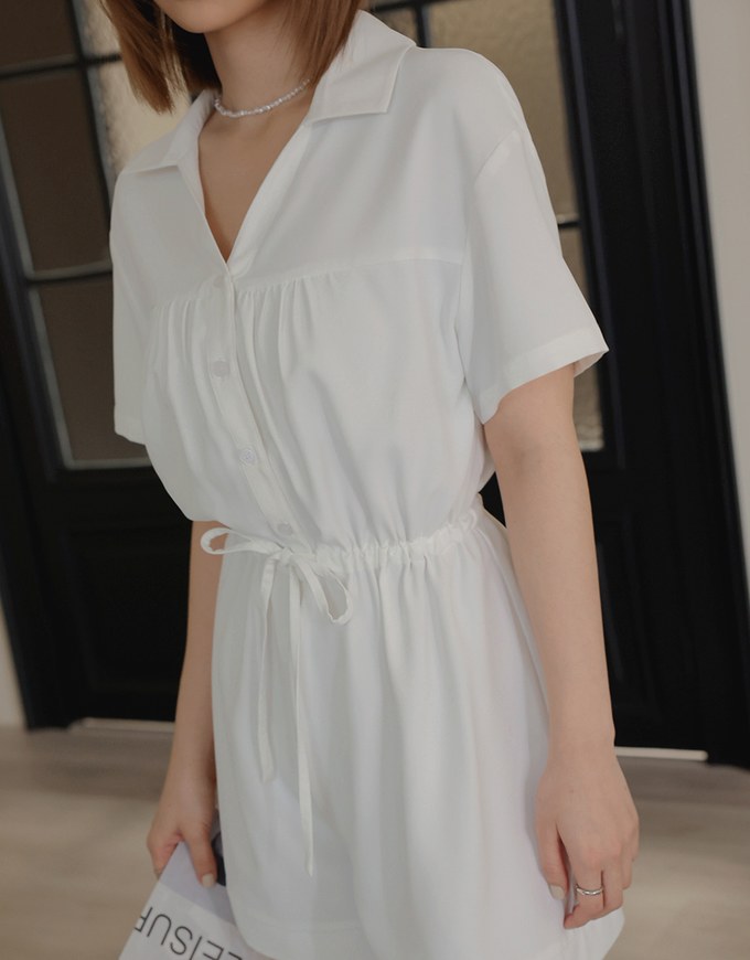 Chiffon Open Collar Jumpsuit