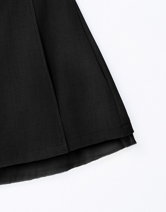 Layered Panel Blazer Skirt