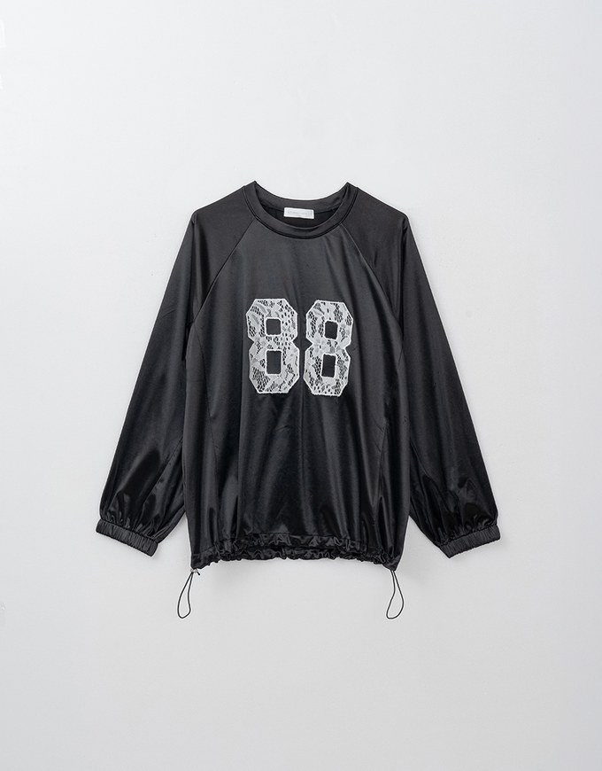 Lace Oversized Long Sleeve Jersey