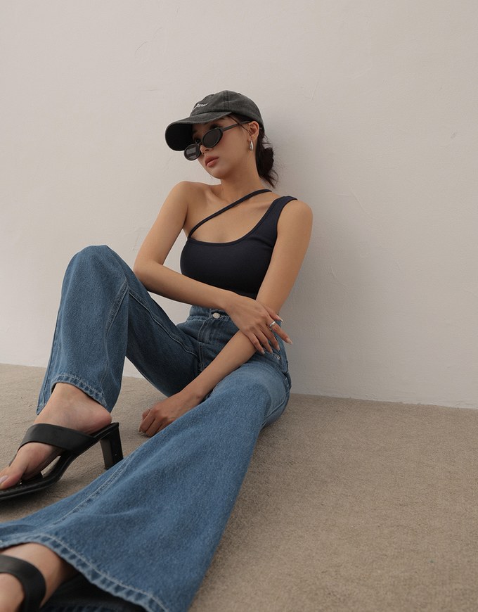 Perfect Waistline DNA Lightweight Jeans Denim Flare Pants