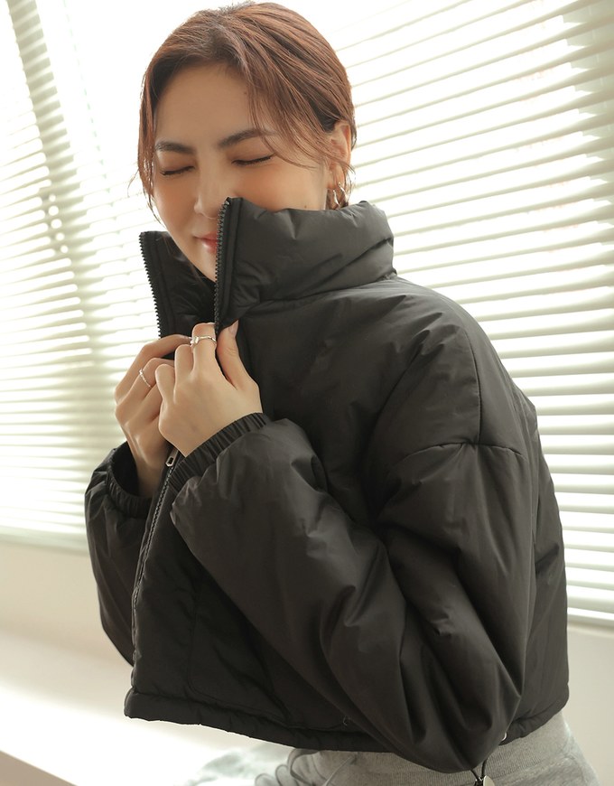 2WAY正反穿愛心衍縫短版外套