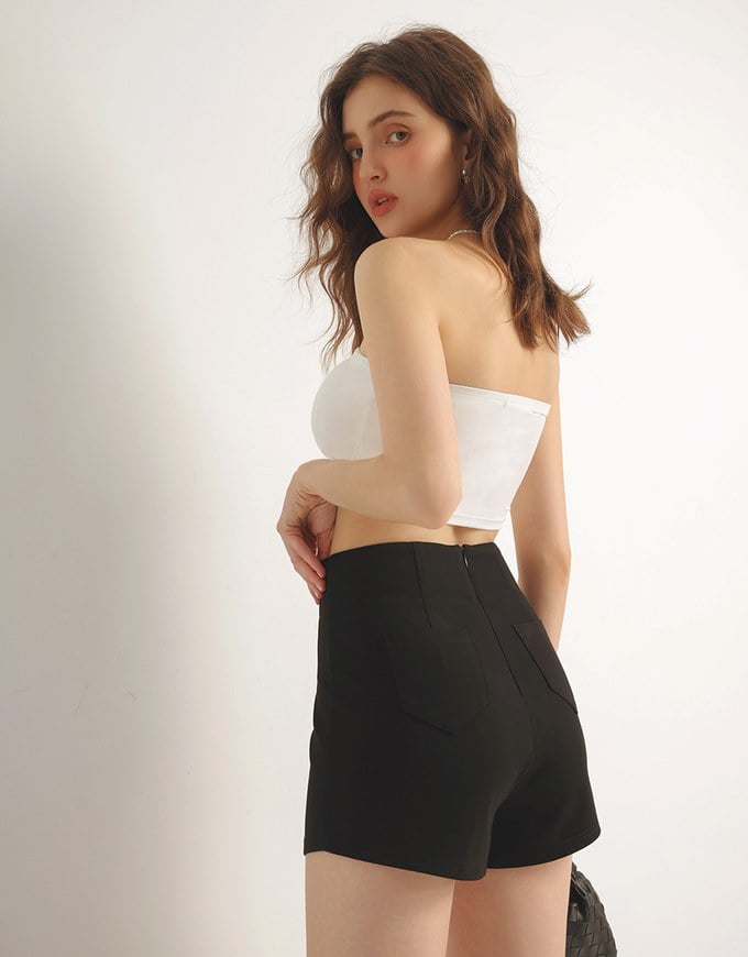 AIRY HOURGLASS Cooling High Waist Sculpted Shorts with Back Pockets