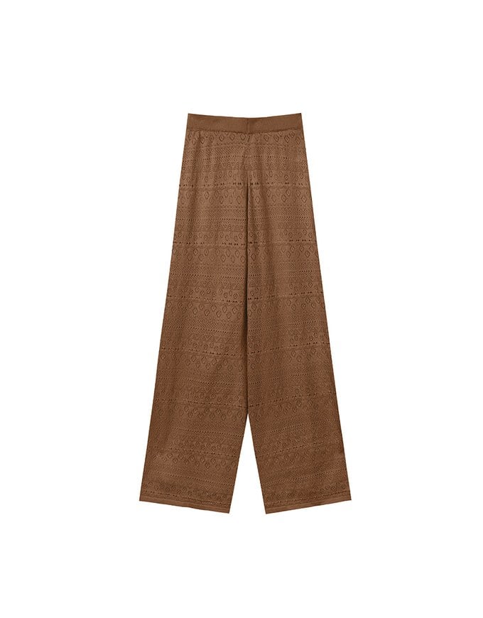 【GUT GUT】木製リング付きレース柄ワンショルキャミ(カップ付き)