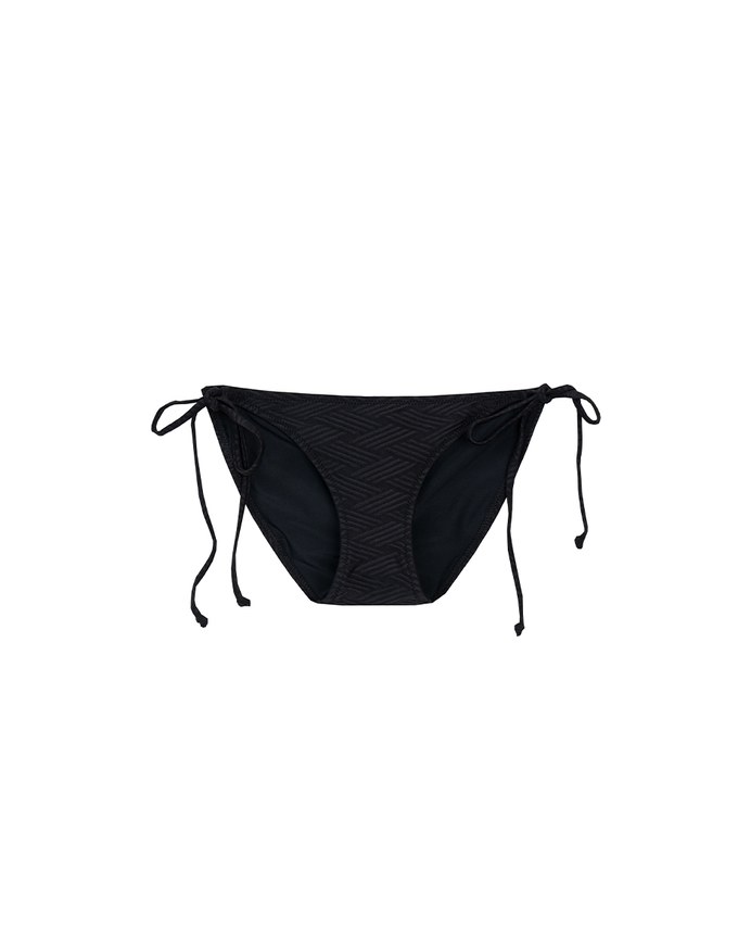 Argyle Textured Side Tie Bikini Bottom