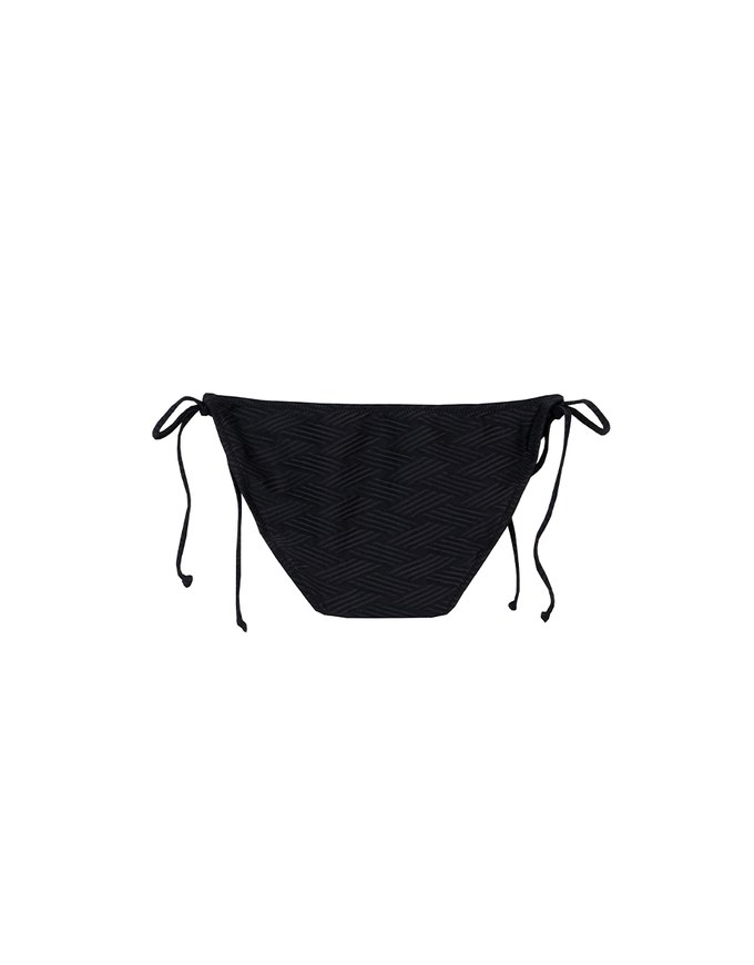 Argyle Textured Side Tie Bikini Bottom