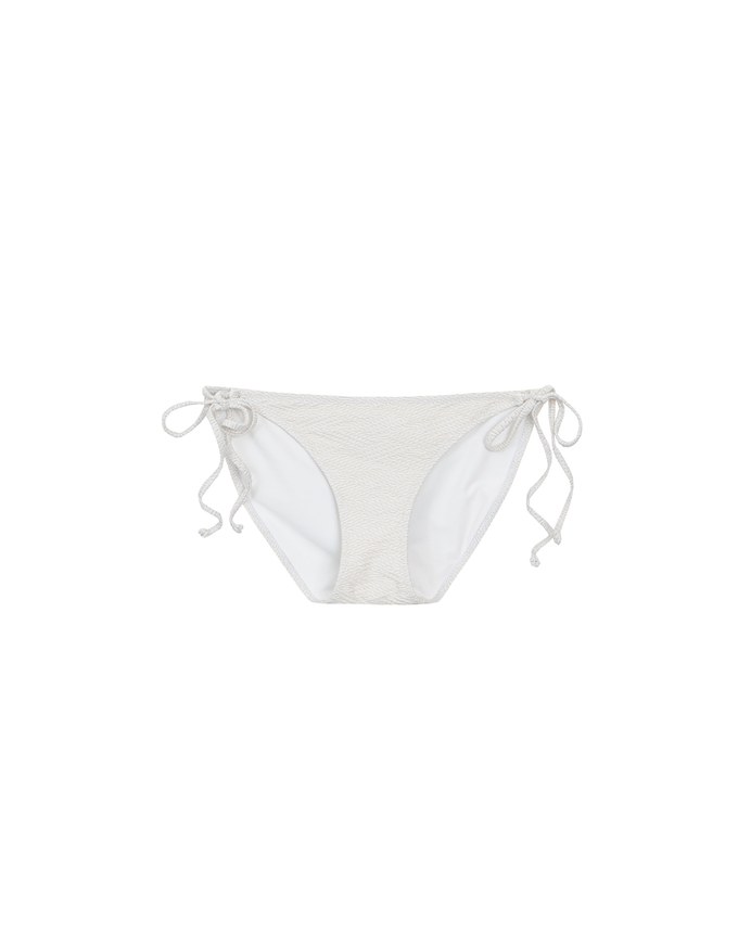 Argyle Textured Side Tie Bikini Bottom