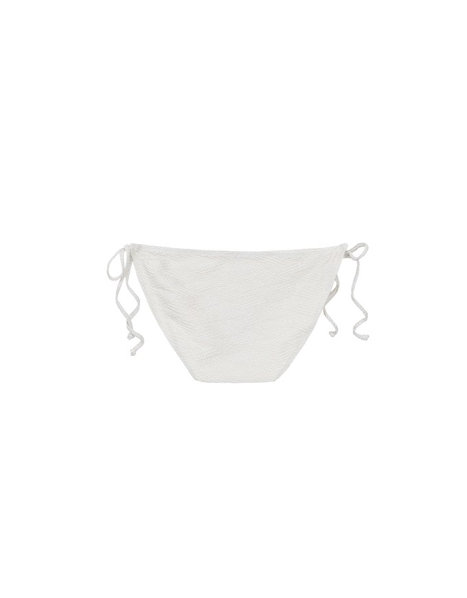 Argyle Textured Side Tie Bikini Bottom