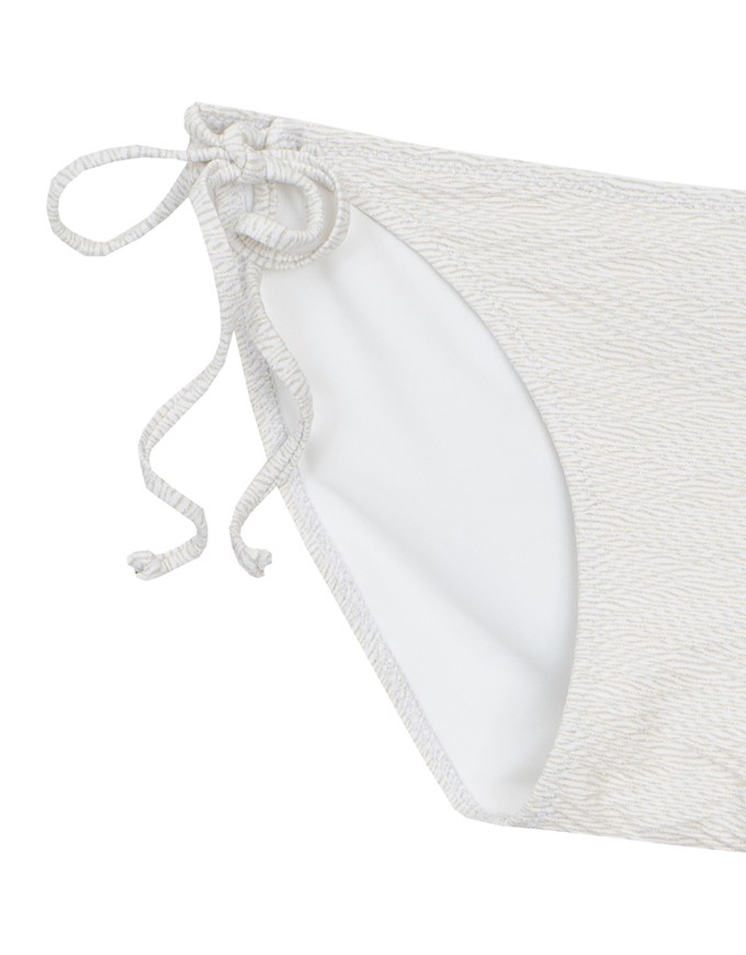Argyle Textured Side Tie Bikini Bottom