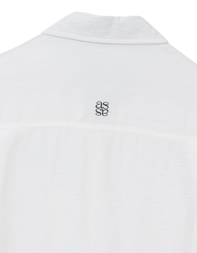 Cooling Fabric Lightweight Oversized Blouse with Pocket Detail