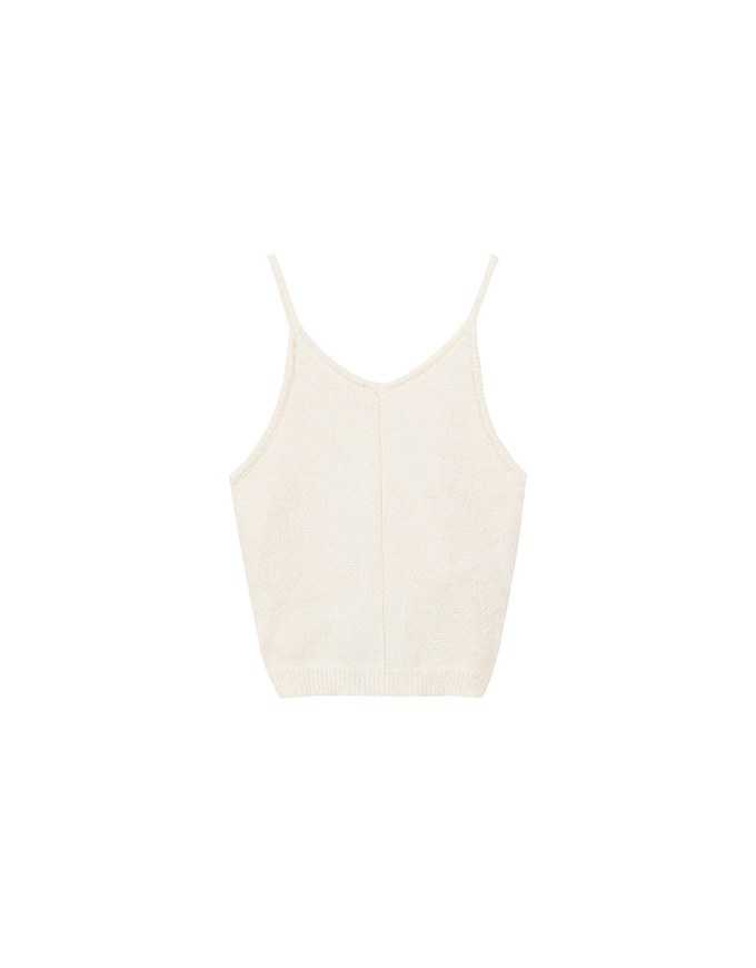 2 Way Cutout Knit Padded Cami Crop Top