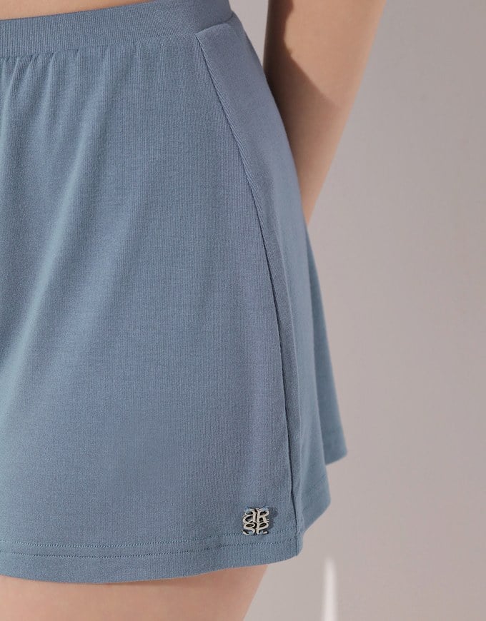 Logo Embroidered Basic Casual Shorts