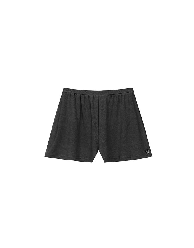 Logo Embroidered Basic Casual Shorts