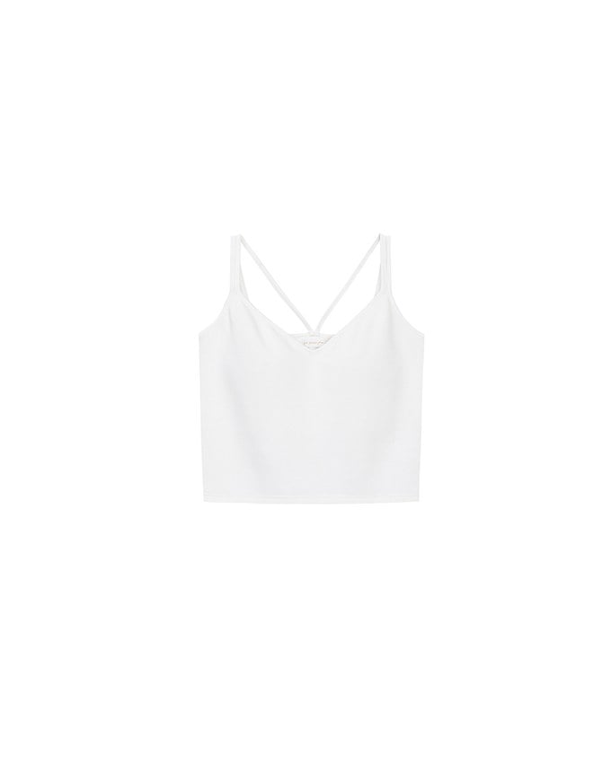 【AiR 2.0】Double Spaghetti Strap V Neck Open Back Bra Top