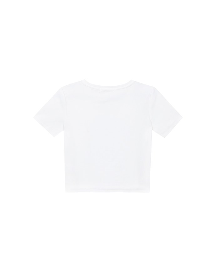 【Lyra & Toby】Printed Lyra Short Sleeve Graphic Cropped Tee