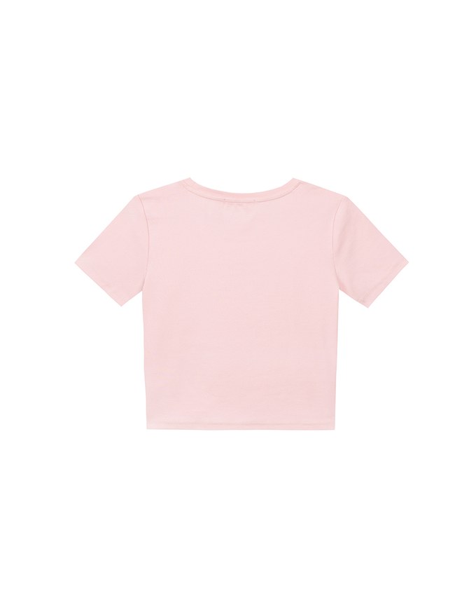 【Lyra & Toby】Printed Lyra Short Sleeve Graphic Cropped Tee