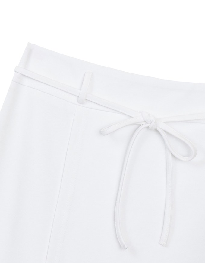 AIRY HOURGLASS Asymmetric Skirt with Drawstring Detail