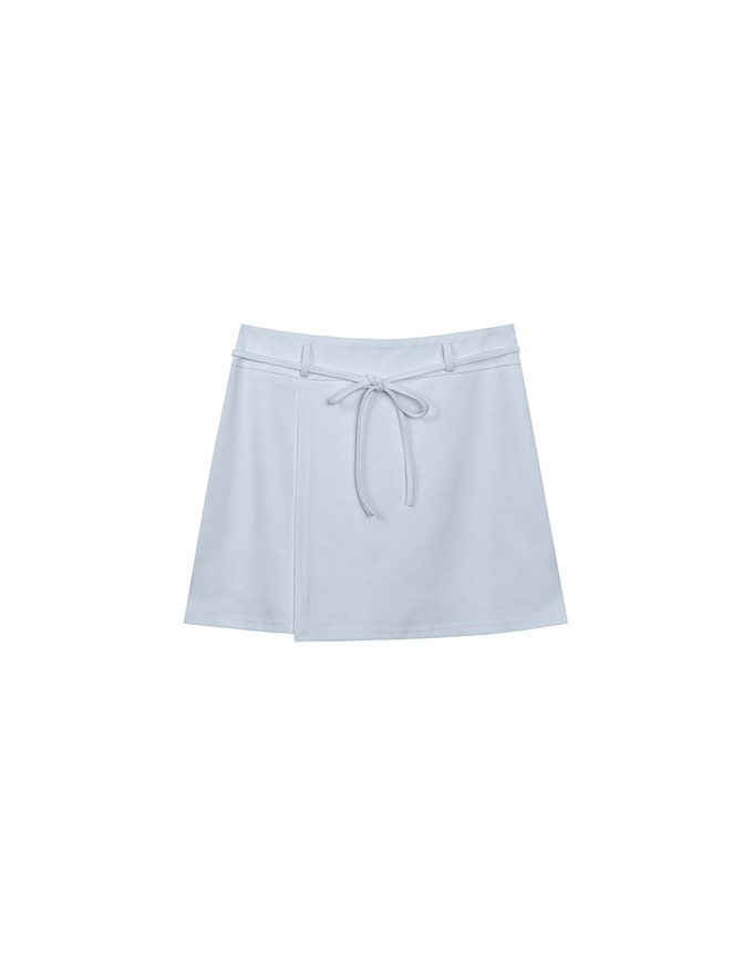 AIRY HOURGLASS Asymmetric Skirt with Drawstring Detail