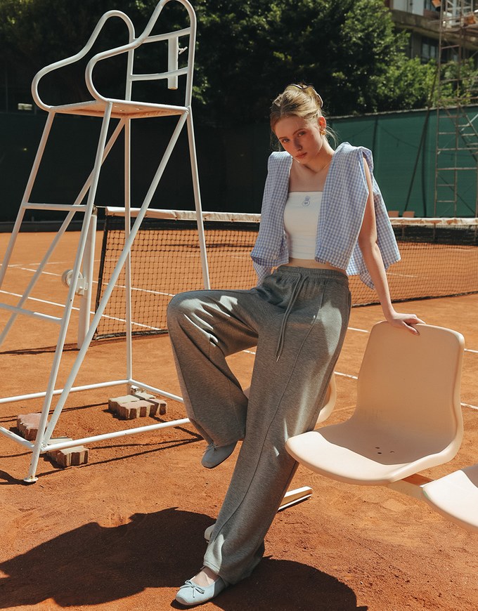 【Lyra & Toby】Elastic Waist Casual Sweat Pants