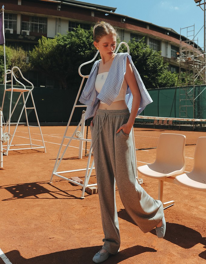 【Lyra & Toby】Elastic Waist Casual Sweat Pants