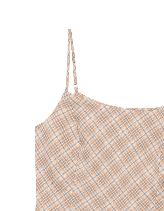 Textured Weave Spaghetti Strap Cami Mini Dress