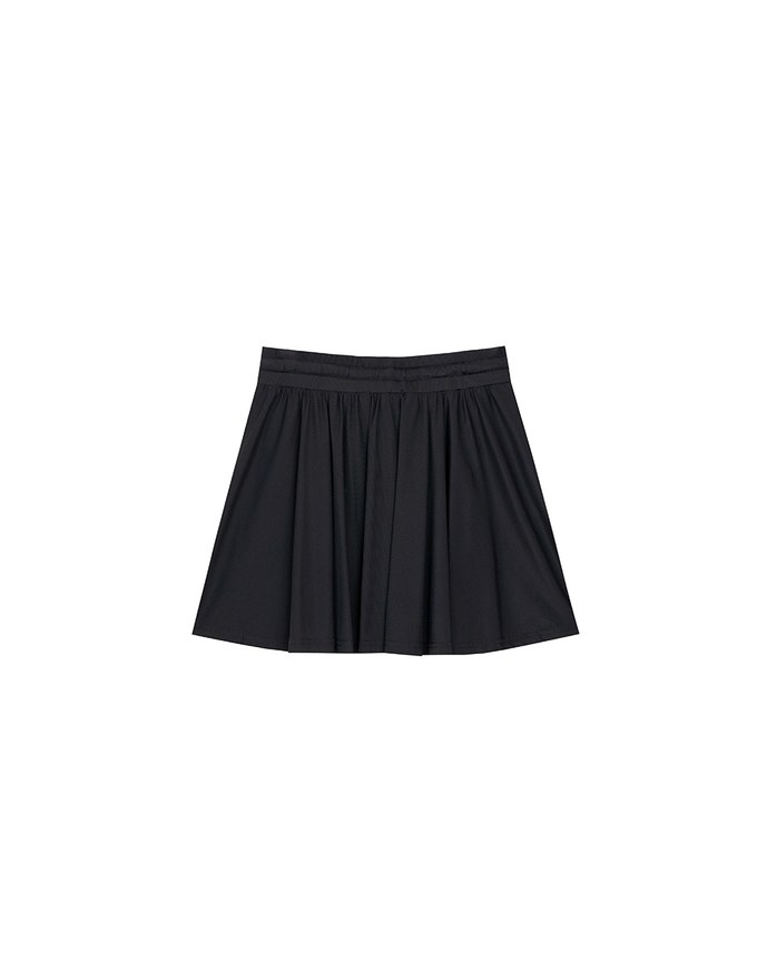 Cooling Fabric High Waist Flare Skort with Inner Shorts