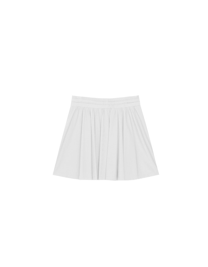 Cooling Fabric High Waist Flare Skort with Inner Shorts