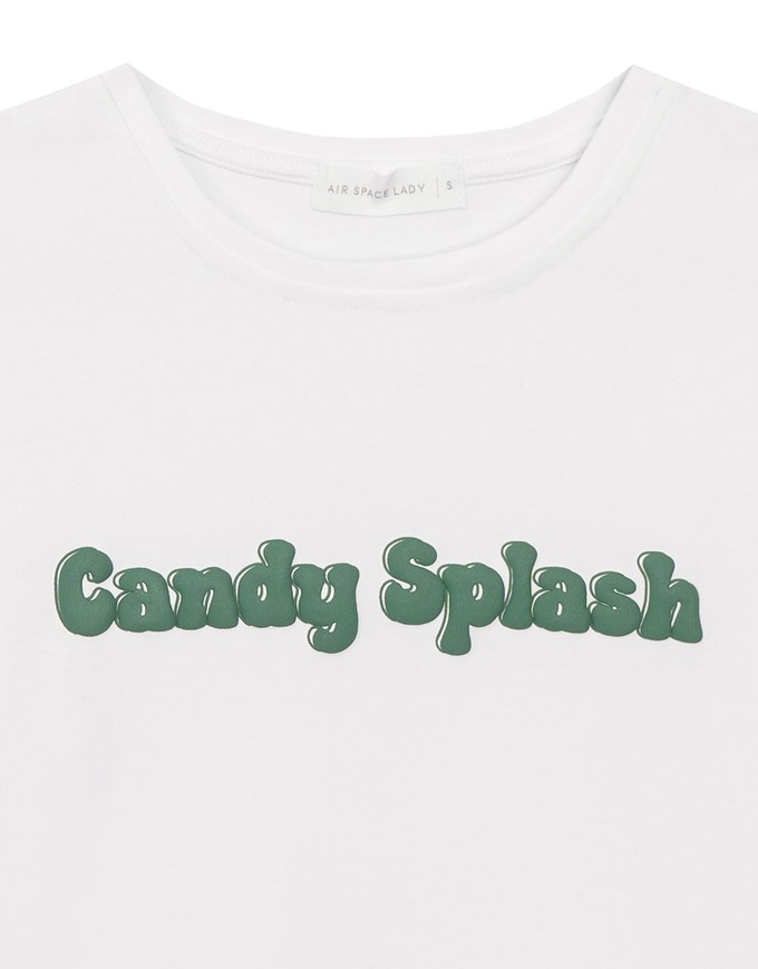 Candy Splash Slogan Fitted Tee