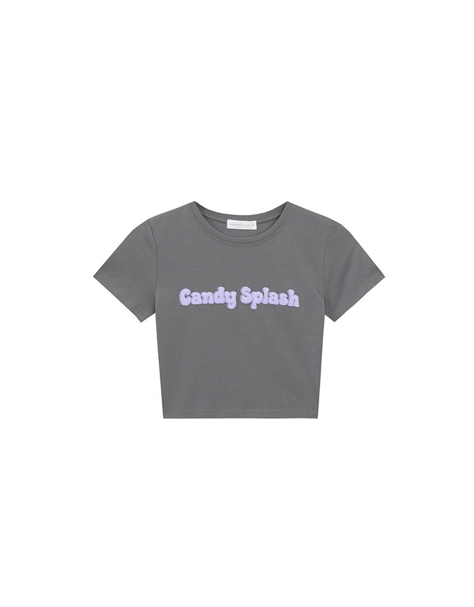 Candy Splash Slogan Fitted Tee