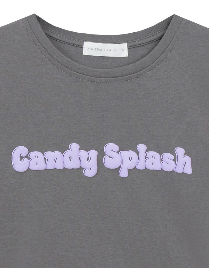 Candy Splash Slogan Fitted Tee