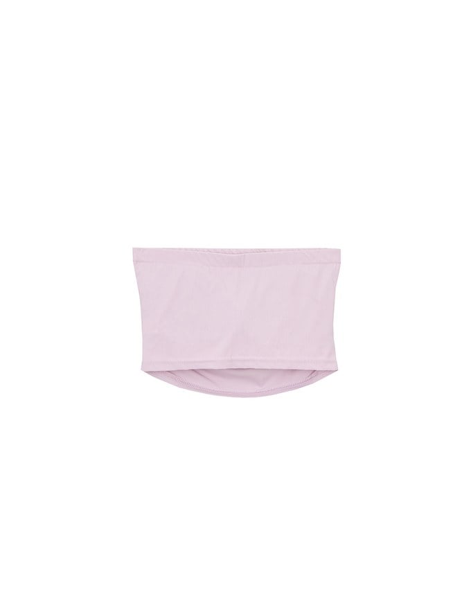 Cooling Fabric Side Ruching Bandeau Bra Top
