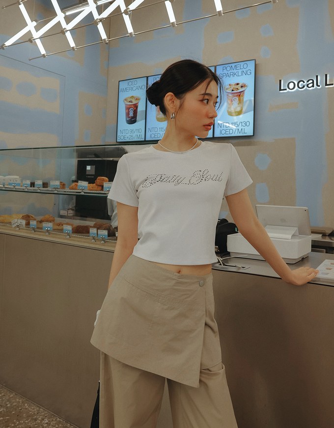 Daily Soul晶鑽字母短TEE