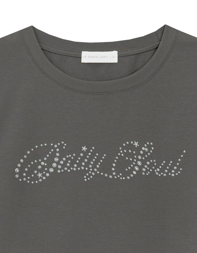 Daily Soul晶鑽字母短TEE