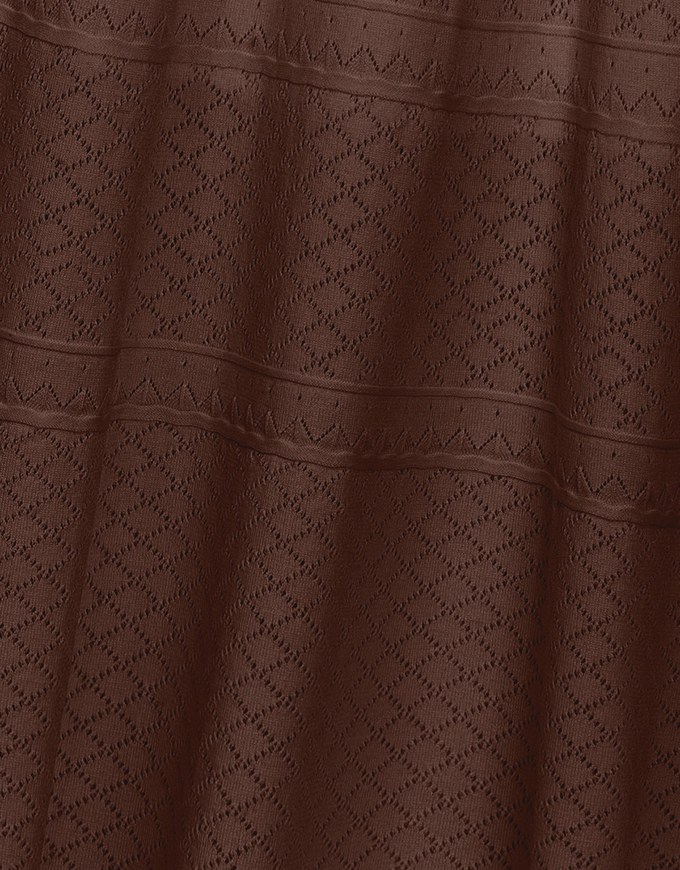 Argyle Textured Knit Flare Maxi Skirt