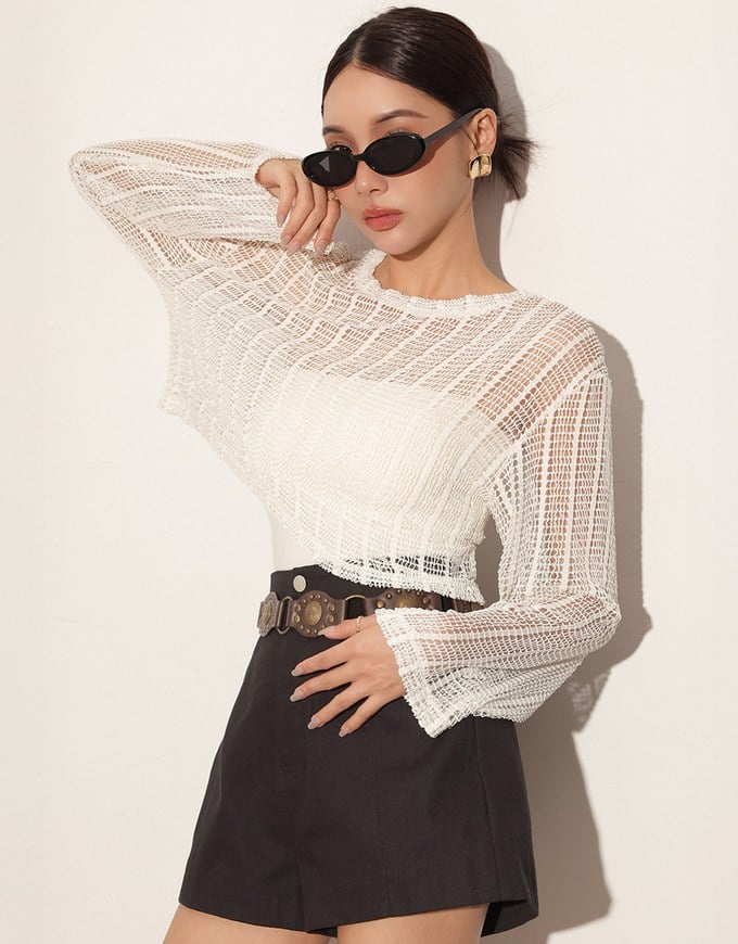 High Waist Hidden Closure Tailored Fit A Line Shorts