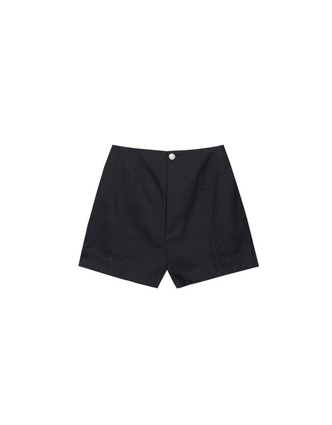 High Waist Hidden Closure Tailored Fit A Line Shorts