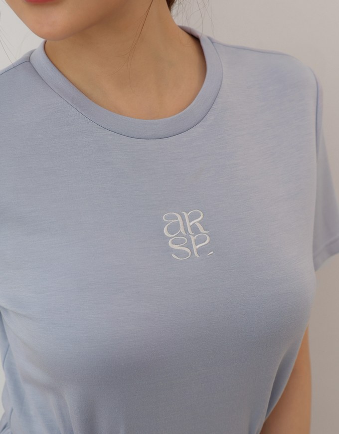 AIRY HOURGLASS Casual Sculpted Waist Mini Dress with AIR SPACE Logo Embroidered
