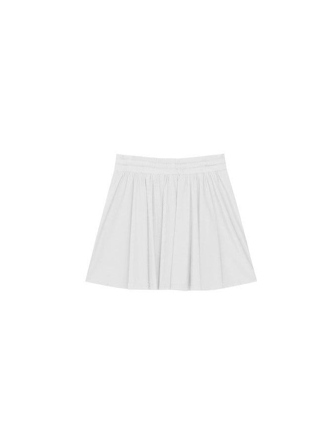 Cooling Fabric High Waist Flare Skort with Inner Shorts