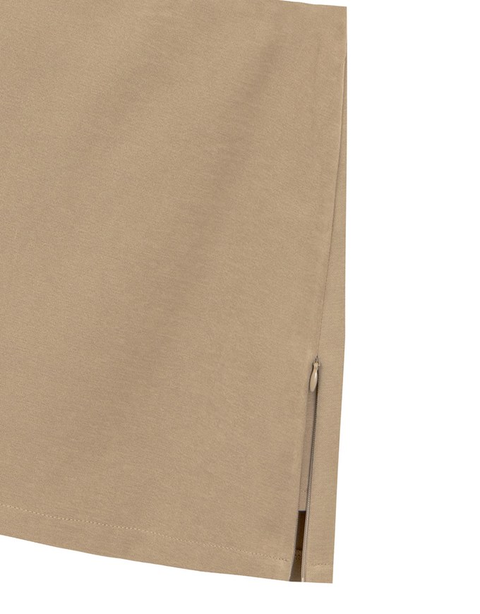 High Waist Minimal A Line Skort with Side Zipper