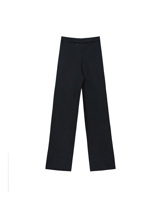 ドローストリング入りニットタイトパンツ
