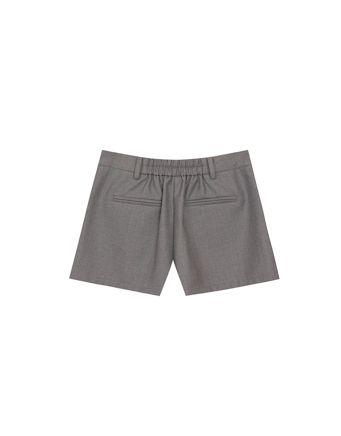 Tailored High Waist Shorts with AIR SPACE Logo Embroidery