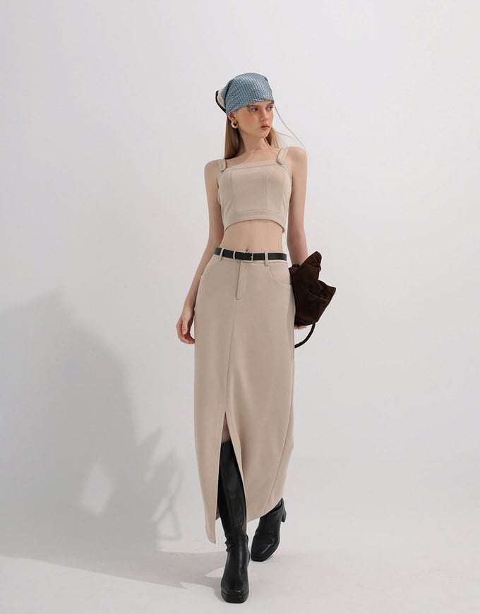 High Waisted Wash Jeans Denim A Line Mini Skirt