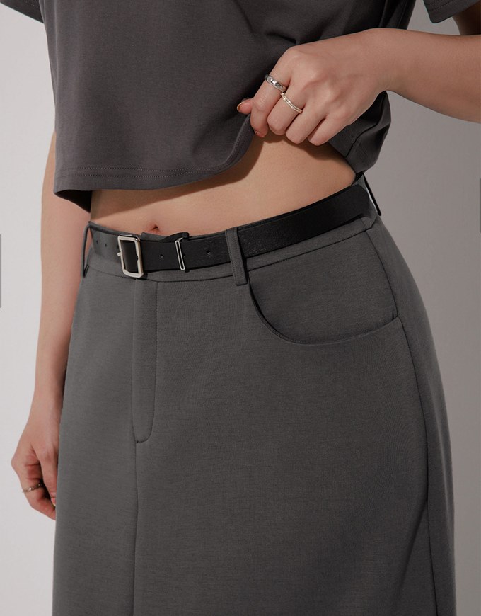 High Waisted Wash Jeans Denim A Line Mini Skirt