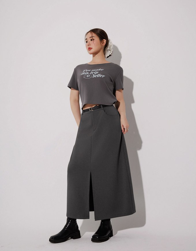 High Waisted Wash Jeans Denim A Line Mini Skirt