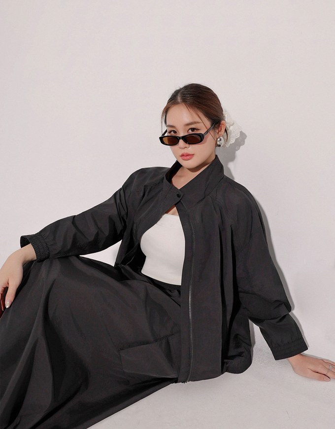 High Waist Cargo Pocket Maxi Skirt with Drawstring Hem