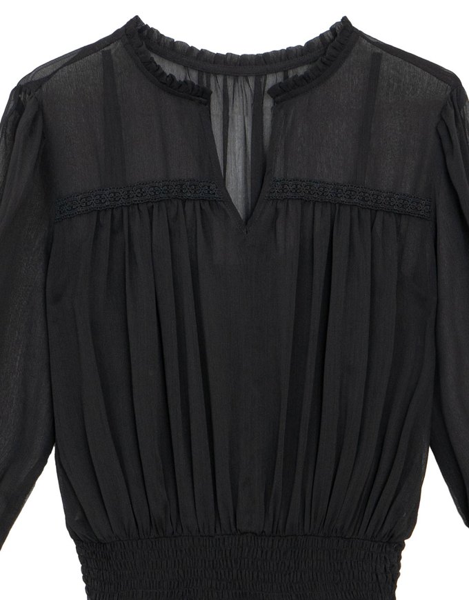 Lace Trim Drawstring Sleeve Cropped Cardigan and Elastic Waist A Line Mini Skirt Set Wear