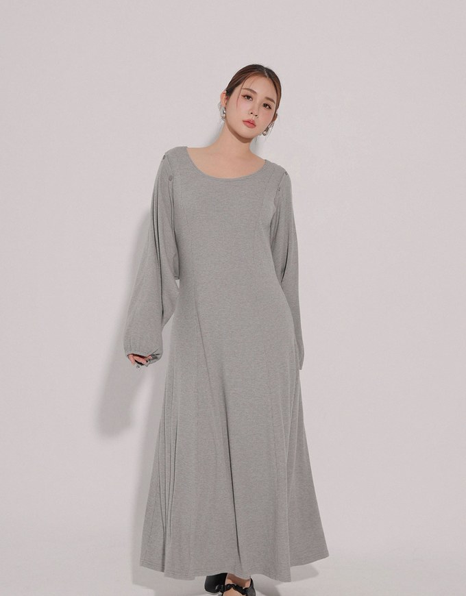 Sleeveless Knit Maxi Dress and Detachable Sleeve Cardigan Set Wear