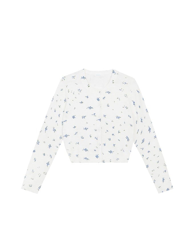 【Ling Cheng Design】Classic Crew Neck Buttoned Knit Cardigan