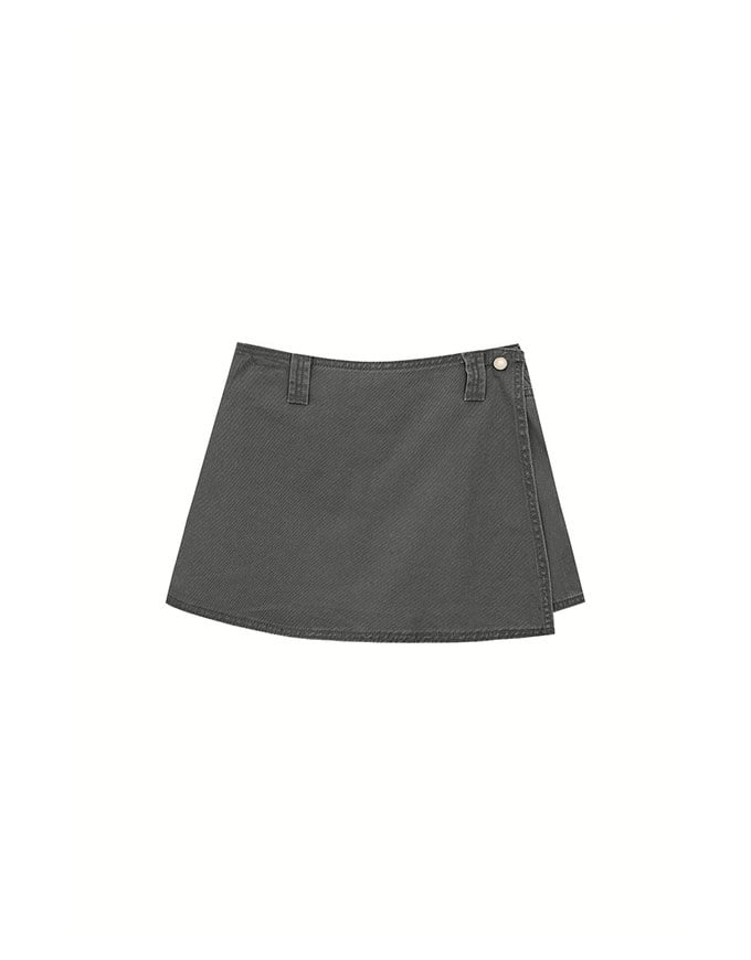 2 Way Convertible Cargo Style Skort with Button Closure